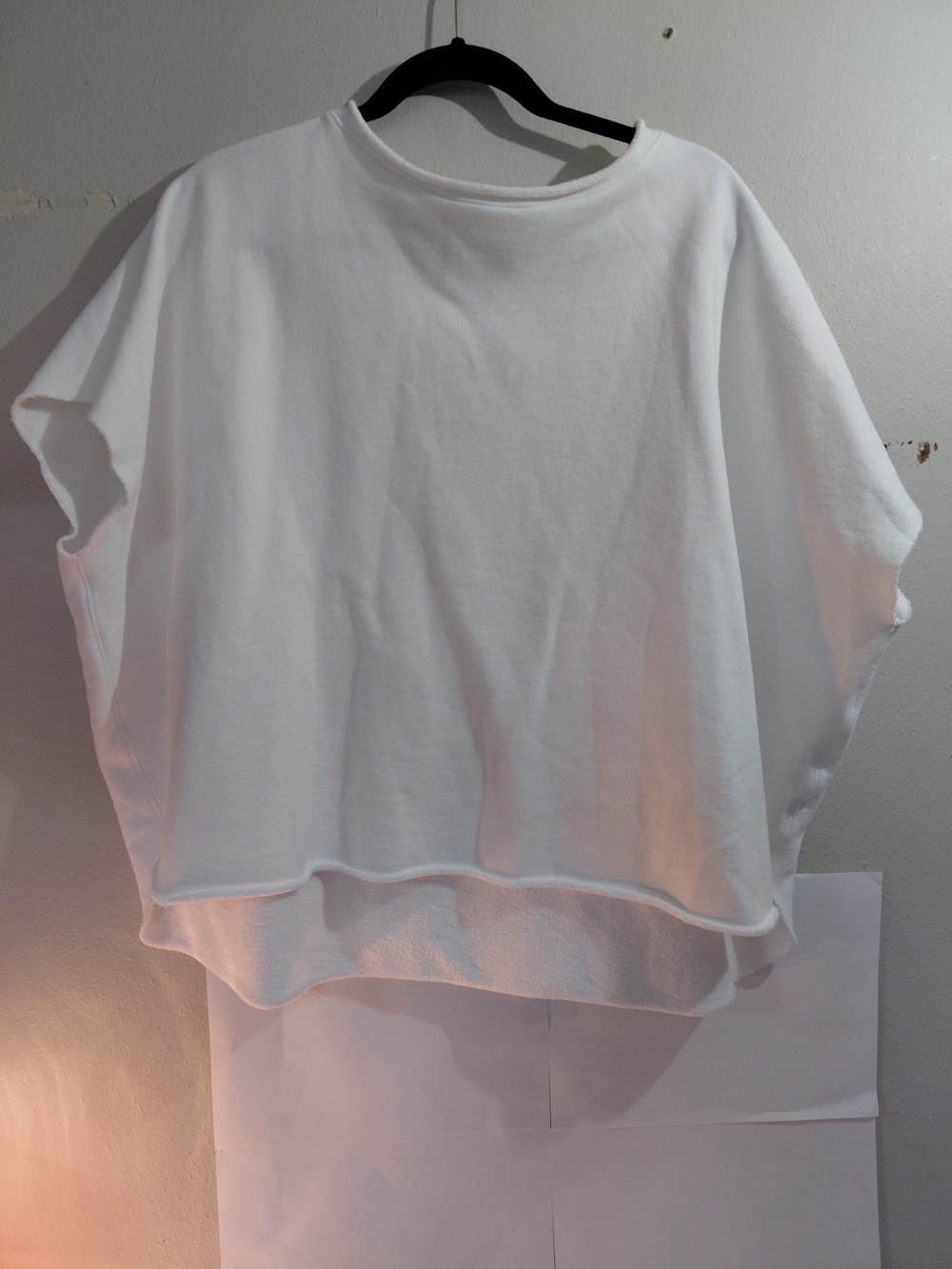 Frank & Eileen Cotton Triple Terry Cropped shirt & Pants Set White.